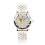 Alain Silberstein | Klub GMT, A limited edition stainless steel dual time zone wristwatch with date and bracelet, Circa 2010 | Klub GMT   限量版精鋼兩地時間鏈帶腕錶，備日期顯示，約2010年製