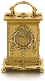 L. TISSOT & CO | A MINIATURE GOLD QUARTER REPEATING CARRIAGE TIMEPIECE  1924