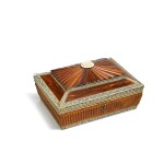 An Anglo-Indian bone, ivory and sandalwood work box, Vizagapatam, circa 1850