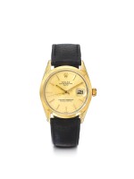 ROLEX | REF 1550 DATE, A STAINLESS STEEL AND GOLD PLATED AUTOMATIC CENTER SECONDS WRISTWATCH WITH DATE CIRCA 1973
