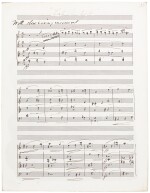  F. Delius. Partly autograph manuscript of the String Quartet (1916), the original version in three movements