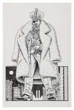 ED PISKOR |  "Slick Rick". Original art for pin-up in volume 2 of "The Hip Hop Family Tree", 2015