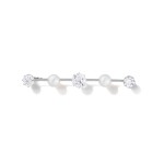 Broche perles fines et diamants | Natural pearl and diamond brooch
