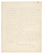 John Ruskin | Autograph manuscript, fair copy of the preface to Unto this last, early 1860s