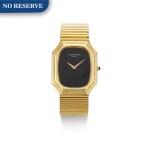 PATEK PHILIPPE | REFERENCE 3729/1,  A YELLOW GOLD BRACELET WATCH WITH ONYX DIAL, MADE IN 1976