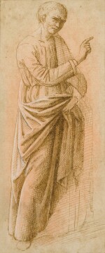 A standing figure, possibly an Apostle or Saint giving a blessing