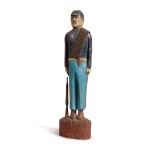 AMERICAN CARVED AND PAINT DECORATED PINE SCULPTURE OF A CIVIL WAR UNION ARMY SOLDIER, LATE 19TH OR EARLY 20TH CENTURY