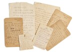 M.K. Gandhi, series of seven letters, notes, and cards, to Jamnabehn, 1925-32