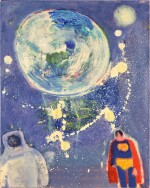 Outer Space, Astronaut and Superman