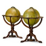 A pair of Regency 12-inch celestial and terrestrial table globes by Cary, both dated 1816