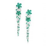 GRAFF | PAIR OF EMERALD AND DIAMOND PENDENT EARRINGS