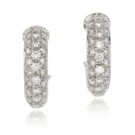 Cartier | Pair of diamond earrings