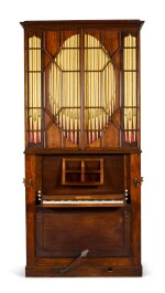 A George III mahogany chamber organ by Hugh Russell, 1780