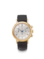 BREGUET | A YELLOW GOLD CHRONOGRAPH WRISTWATCH WITH REGISTERS CIRCA 2000