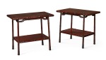 A PAIR OF CHINESE HARDWOOD OCCASIONAL TABLES, EARLY 20TH CENTURY