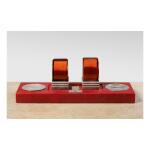 JEAN PUIFORCAT | DOUBLE INKSTAND WITH BOOKENDS