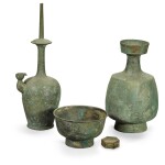 A group of four bronze vessels, Tang dynasty | 唐 銅器 一組四件