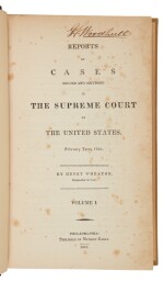 Wheaton, Henry | A set of Wheaton's Reports of Cases Argued in the Supreme Court, 1816–1827