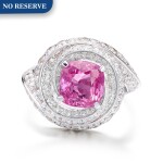 Pink Sapphire and Diamond Ring | 格拉夫| 3.13克拉 粉紅剛玉 配 鑽石 戒指 (鑽石共重約3.10克拉)