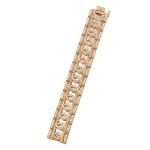 Gold and Diamond 'Double C de Cartier' Bracelet, France