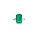 Emerald and Diamond Ring, France