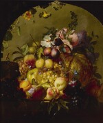 JEAN-BAPTISTE ROBIE | STILL LIFE WITH FRUIT AND FLOWERS 
