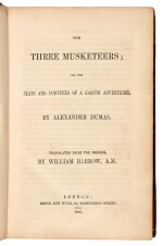 Dumas | The Three Musketeers, London, 1846, half calf, first English edition
